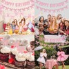 Coquette Pink Bow Birthday Decorations, Happy Birthday Banner and Bow