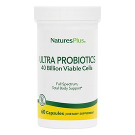 NaturesPlus Ultra Probióticos  60 cápsulas vegetarianas  Suplemento digestivo de máxima fuerza  Total cuerpo y salud de la tripa  Probióticos...      