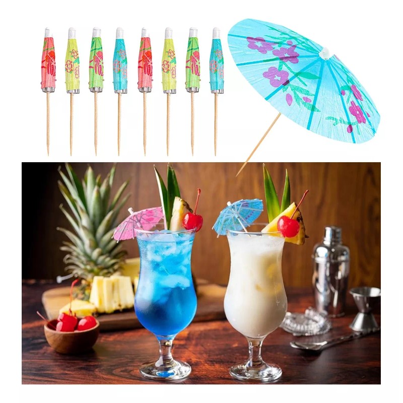 Jands Distribution Palillo De Sombrilla Coctel Hawai Tropical Bebidas 500