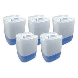 ePackagesupply 5 Gallon UN Rated Plastic Tight Head Container with Cap, Chemical Grade, Stackable, Made in USA (5)