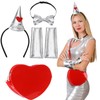Newcotte 4 Pcs Woman Fantasy Kit Women Costume Accessory Set