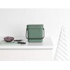 Brabantia Sort & Go Organic Bucket, Plastic, Fir Green, 3