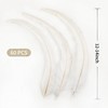 Holmgren Off-White Rooster Tail Feathers - 60pcs 12-14inch Large Rooster