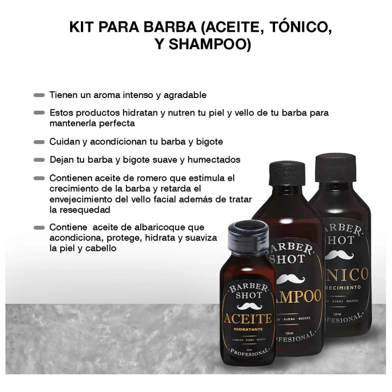 Kit Hidratante De Bergamota Para Cabello Barba Y Bigote
