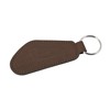 MZA Simson Brown Faux Leather Curved Keyring, brown