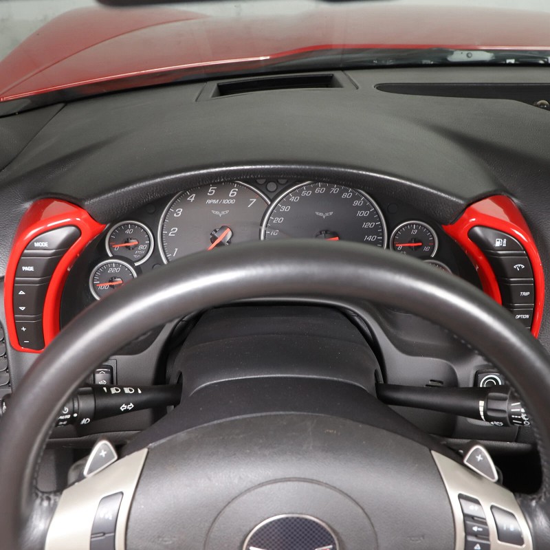 autotrim000 2PCS Red Dashboard Side Speedometer Button Switch Fit For