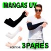 Mafab 3 Pares Mangas Protectoras Uv Licra Protector Sol Deportes