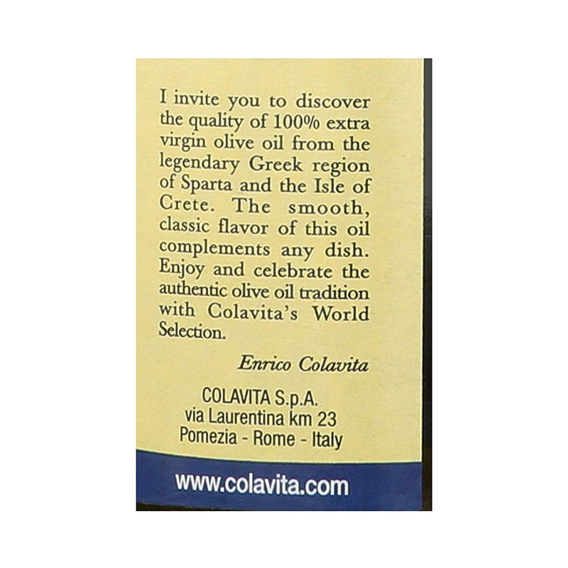 Colavita Greek Extra Virgin Olive Oil, 25.5 Ounce (Pack of