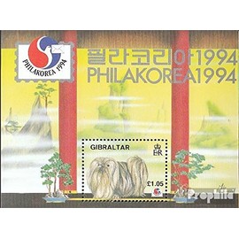 Gibraltar block20 (Complete.Issue.) unmounted Mint/Never hinged ** MNH 1994 Philakorea 94 (Stamps for Collectors) Dogs/Wolves/Hyenas