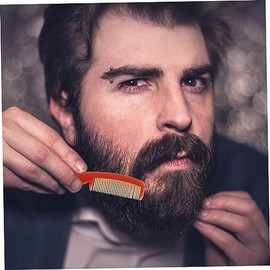 PartyKindom Men Beard Scissors Set Stainless Steel Eyebrow Scissors for Hair Trimmer Mustache