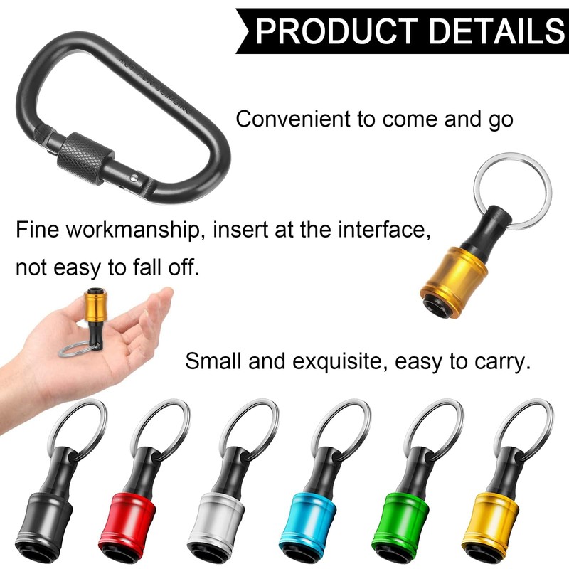 12 Pcs Hex Shank Screwdriver Bits Holder, 1/4 inch Aluminum