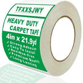 TFXXSJWY Carpet Tape for Area Rugs (4 inx21.9yd), Heavy Duty Carpet Tape Double Sided,Rug Tape for Holding Area Rugs, Hardwood Floors, Outdoor Rugs, Stair Treads