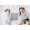 Pearhead Classic Wooden Felt Letterboard, Gender-Neutral Baby Keepsake Nursery Décor,