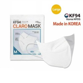 SAEKYUNG Breathable Protective Face Mask KF94 Medium White 100pcs