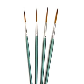 Studio 22 All Media Synthetic Rigger Brush Set of 4