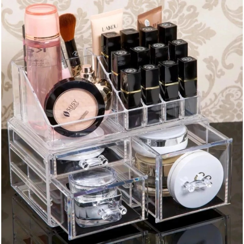 Novel Age Organizador De Maquillajes De Acrílico Con 4 Cajones