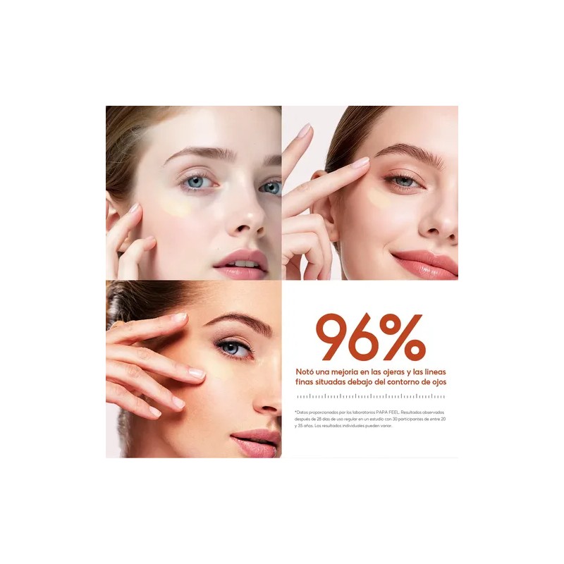 Papa Feel Kit Crema Para Ojos Con Péptidos 5d Antiarrugas