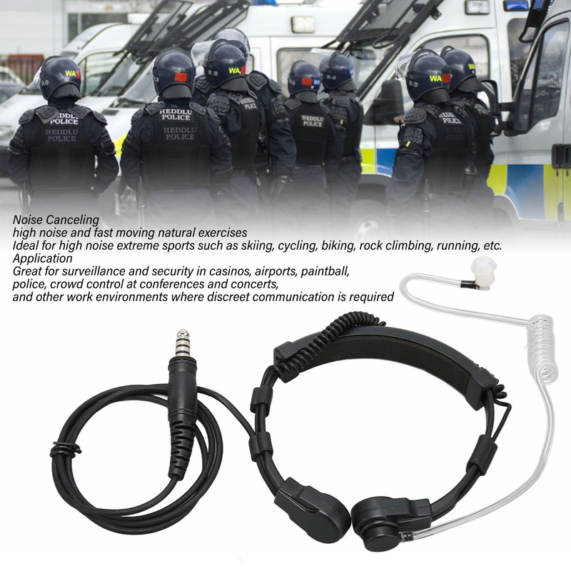 U94 PTT and Throat Control Headset Noise Reduction Walkie Talkie