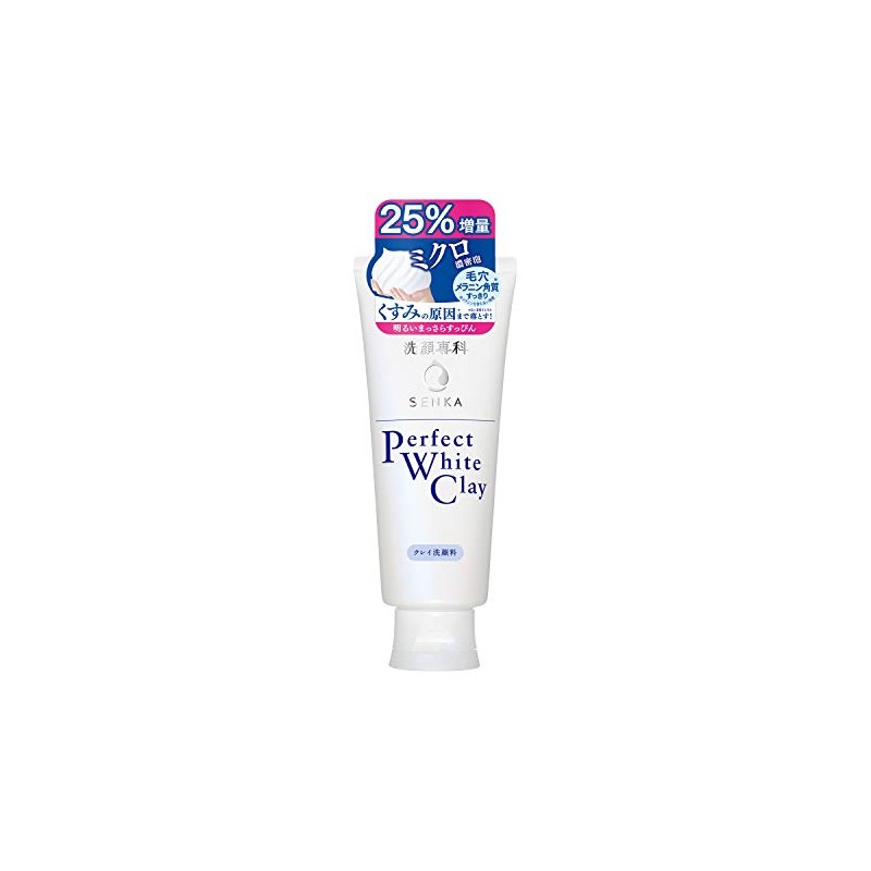 Face Wash Senka Perfect White Clay 25% Extra Volume 5.3