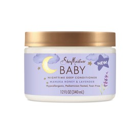SheaMoisture SheaMoisture Baby Deep Conditioner Manuka Honey & Lavender for Delicate Hair and Skin Nighttime Skin and Hair Care Regimen 12 oz