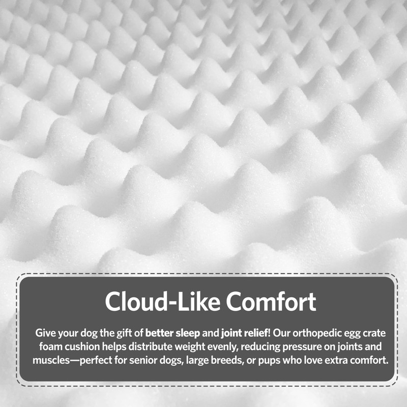 MidWest Homes for Pets Orthoperdic Egg-Crate Nesting Pet Bed w/