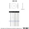 TERF® M20 Form A Flat Washer M20 (20mm) Inside Diameter