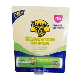 Banana Boat Aloe Vera with Vitamin E Sunscreen Lip Balm SPF 45