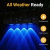 Solar Fence Lights Outdoor, 9 Modes ＆ 8 Fixed Colors