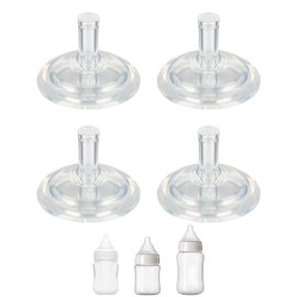 Straw Nipples for Evenflo Balance Wide Neck Bottles, Soft 100% Silicone Wide Neck Sippy Straw Nipples, 8m+, 4 Count