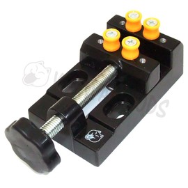 WAIWAIGOODS Desktop Small Vise Hobby Mini Vice Lightweight Compact Hand Tools Protective Storage Bag Set (B Type)