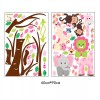 DaraBaby Vinil Árbol Con Búhos Y Animales De La Selva