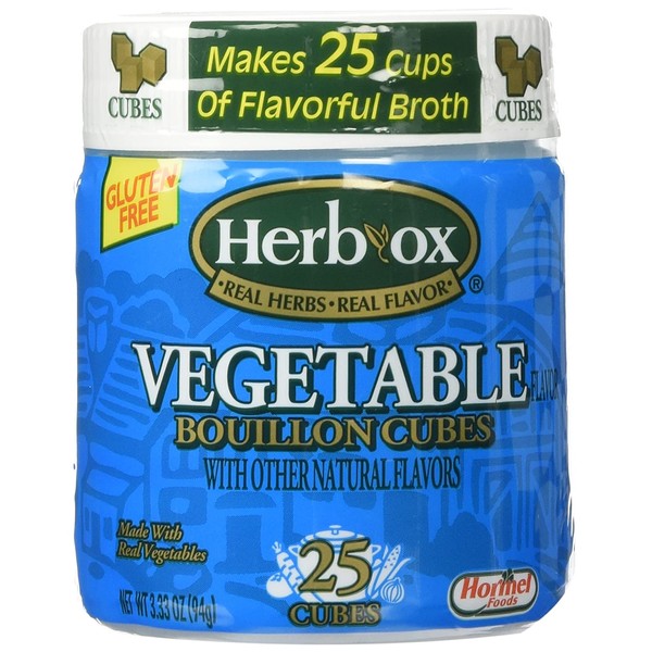 Herb-Ox Vegetable Bouillon Cubes 3.33oz (25 cubes)