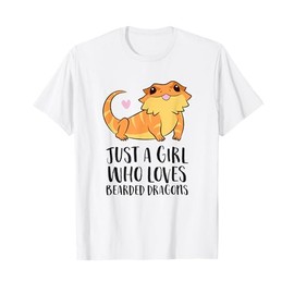 Just a Girl Who Loves Bearded Dragons Lizard Reptile T-Shirt