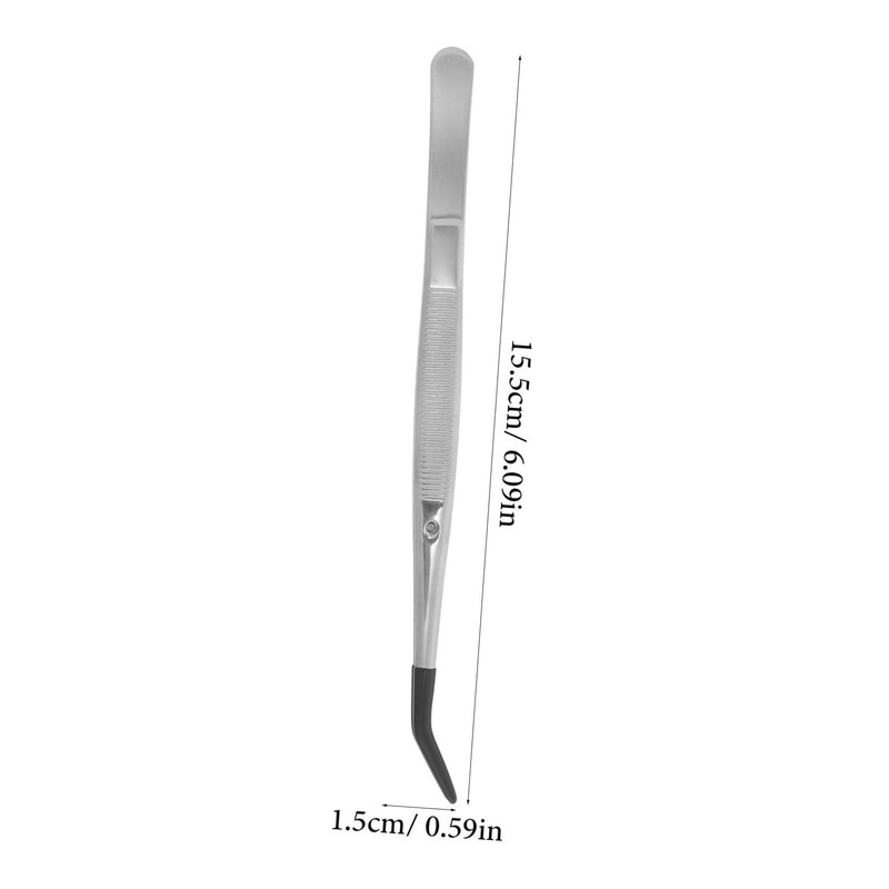 DOITOOL 2pcs Stainless Steel Lash Tweezers Tips Ergonomic Design for