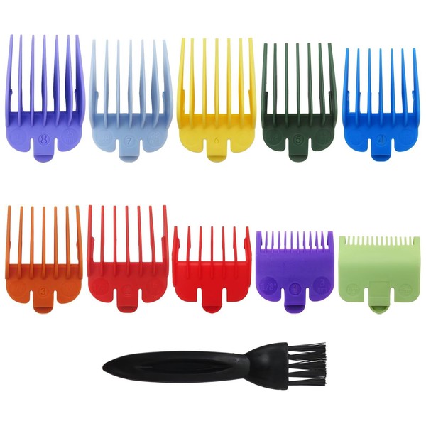 Bedaily 10Pcs Professional Hair Clipper Guards Cutting Guides for Fade