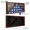 DecoWoodo Large Military Shadow Box Display Case with HD Tempered