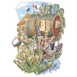 Paper D'Art - 3D Pop Up Card - Top of the World Greetings Card - Mouse Fun