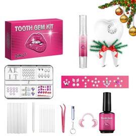 Tooth Gems Kit for Teeth Gems Kit with Light,139 Professional Tooth DIY Gem Kit Tooth Jewelry Gems Kit 2024 New for Man&Women
