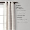 Lush Decor Farmhouse Textured Grommet Sheer Window Curtain Panel Pair,