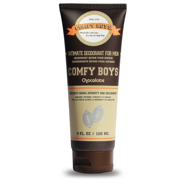Comfy Boys Chocolate Intimate Deodorant for Men 4oz Daily Grooming Routine Companion