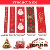 Begpoee Pack of 5 Christmas Gift Ribbon, Christmas Decorative Ribbon,