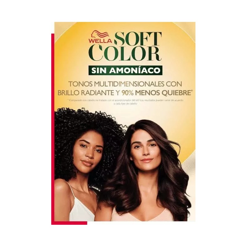 SC Tinte Soft Color Wella Sin Amoniaco Tono 10 Negro
