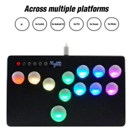 Arcade Button Covers 12 Pcs Mechanical Push Button Covers for Kailh Cherry Akko Glorious Switch Compatible with Fight Box Hit Box Snack Box Transparent Design Easy Installation (Black)