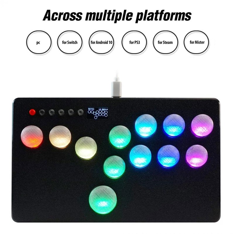 Arcade Button Covers 12 Pcs Mechanical Push Button Covers for