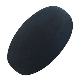 Lawliet Circle Wool Felt Pillbox Beret Hat Millinery Fascinator Base Cocktail Party A215 (Black)