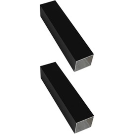 Kwweeoo Black Aluminum Square Tubing 2Pcs 30mm x 30mm x 150mm Long Wall Thickness 1.2mm, 2 Pack 1.2 inch 1.2" Aluminum Square Tube Black Color 1.2 x 1.2 x 0.05 x 5.91" inch (Appr)