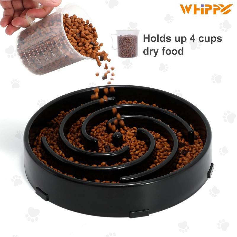 Slow Feeder Dog Bowls for Large Medium Dog Non Slip