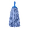 Cleanlink Synthetic Blend Mop Heads Coloured 400gm, Blue, (12041)