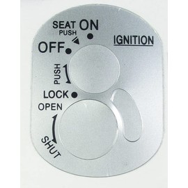 Shutter Key Cover, Aluminum Seal, HONDA Type, DIO AF34, AF56, AF57, AF63, Zoomer, Refresh Around AF58 Keys, Outside