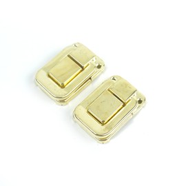 2x Square shape Drawbolt Closure Latch for Guitar Case or luggage,Gold Plated 47mm